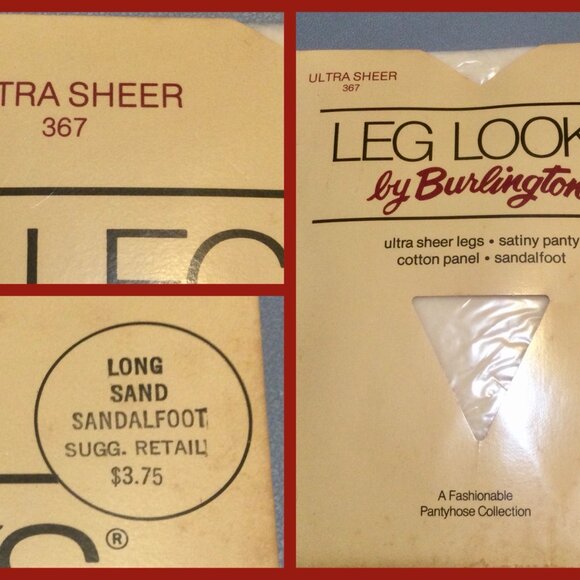 2pr Vtg Sheer Pantyhose, sz Tall - Picture 2 of 6